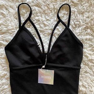 *NWT* MISSGUIDED Strappy Scuba Bodycon Dress